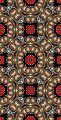 Fractodome Colorful Seamless Fractal Patterns