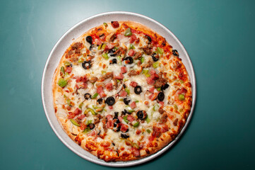 Delicious Italian Pizza Supreme