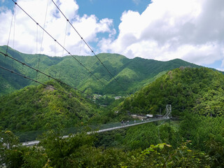 谷瀬の吊り橋