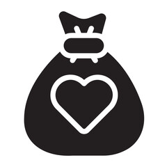 donation glyph icon