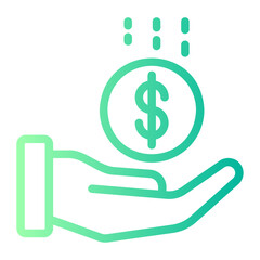 saving gradient icon