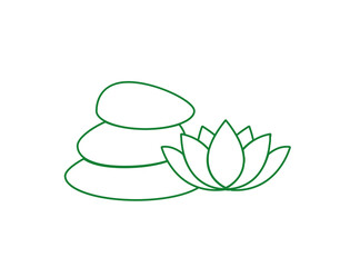 spa stones icon vector illustration 
