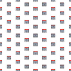 Vector video player, multimedia page pattern with various icons. Symbol texture design.