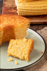 Typical Brazilian cake made with corn.