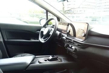 Naklejka premium 乗用車の運転席部分