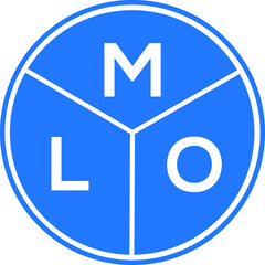 MLO letter logo design on black background. MLO  creative initials letter logo concept. MLO letter design.