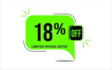 18% off green balloon. Buy and sell banner for wholesale and retail. limited offer