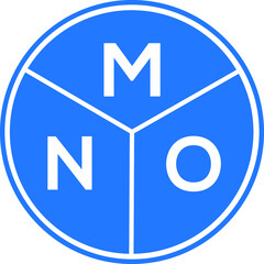 MNO letter logo design on black background. MNO  creative initials letter logo concept. MNO letter design.