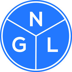 NGL letter logo design on black background. NGL  creative initials letter logo concept. NGL letter design.