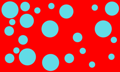 Abstract blue dot and red background vector