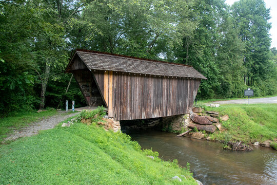 Stovall Mill Covered Bridge located in Georgia near Hellen