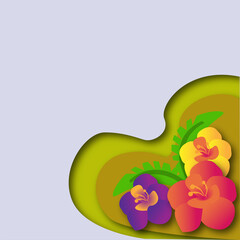 Recursos gráficos con temática veraniega,listos para agregar texto, en formato jpg, estilo paper art,  dimensiones 1080*180.