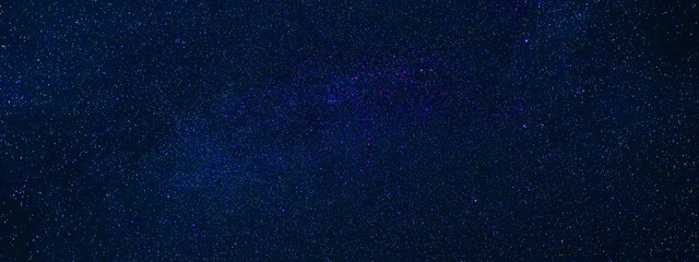 Stars on background of the night starry sky. Milky Way, galaxies and universes on a dark blue background - obrazy, fototapety, plakaty