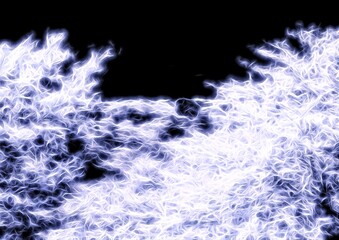 光輝く抽象的な桜のイラスト