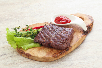 Grilled machete skirt beef steak