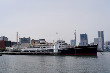 view of yokohama harbor