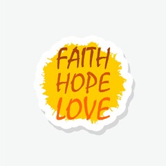 Faith, Hope, Love sticker icon