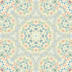 Abstract seamless pattern with geometric elements structure.