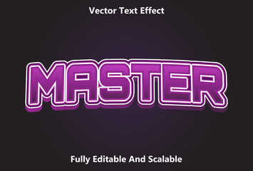 zone text effect editable with purple color.