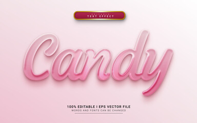 candy editable text effect