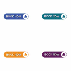 Set of different colorful buttons. Collection of modern buttons for website and user interface. Web icons.