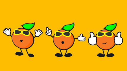 cute orange character