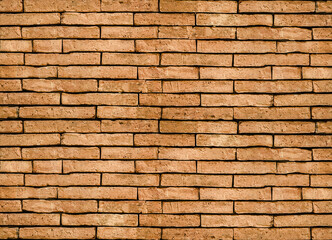 Vintage style red brown brick wall background.