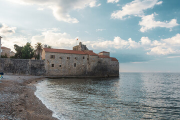 Old town in Budva in a beautiful summer day, Montenegro