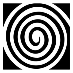 Naklejka premium black white swirl