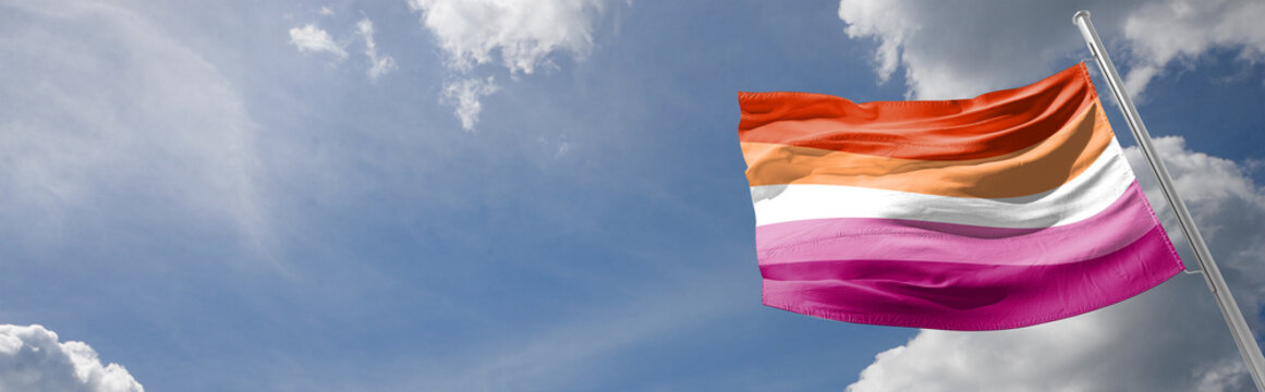 Lesbian flag April 26  Lesbian Visibility Day