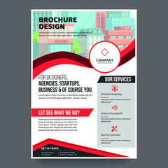 Corporate marketing brochure design template