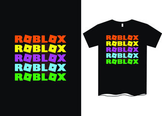 Roblox Colorful T Shirt Design