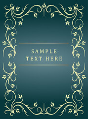 card template gothic vintage background
