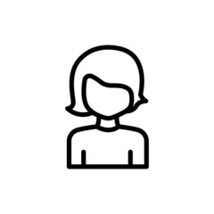 Mother icon. suitable for mothers day symbol. line icon style. simple design editable. Design template vector