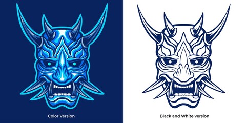 Oni mask. hannya mask. japan mask