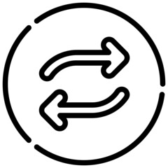 REPEAT line icon,linear,outline,graphic,illustration