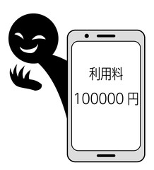 架空請求などのイメージのスマホ素材