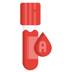 BLOOD TYPE flat icon,linear,outline,graphic,illustration