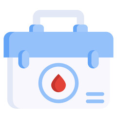 FIRST AID KIT flat icon,linear,outline,graphic,illustration
