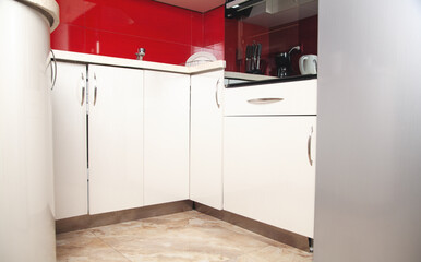 Kitchen interior with modern furniture. Kitchen design