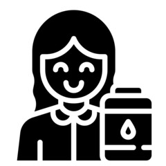 DONOR glyph icon,linear,outline,graphic,illustration