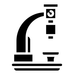 MICROSCOPE glyph icon,linear,outline,graphic,illustration