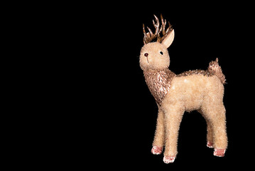 Christmas toy reindeer of Santa Claus.
