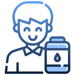 DONOR Gradient icon,linear,outline,graphic,illustration