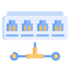 NETWORK flat icon,linear,outline,graphic,illustration