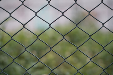 Fototapeta premium fence with background blur