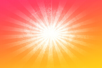 The sun's rays of light are all around.