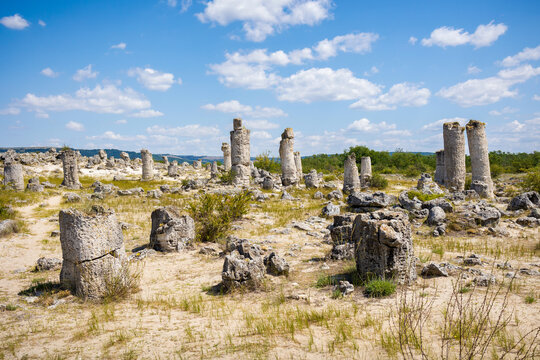 Stone desert landscape in Bulgaria