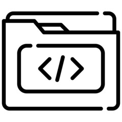 FOLDER line icon,linear,outline,graphic,illustration