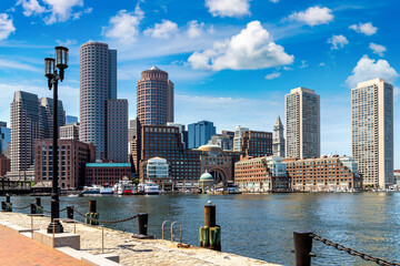 Boston cityscape, USA